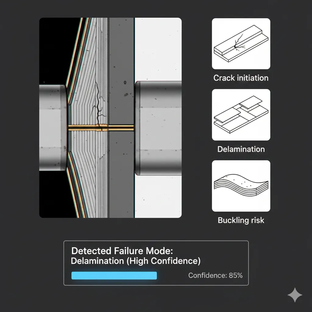 Physics-aware failure mode classification for aerospace structures