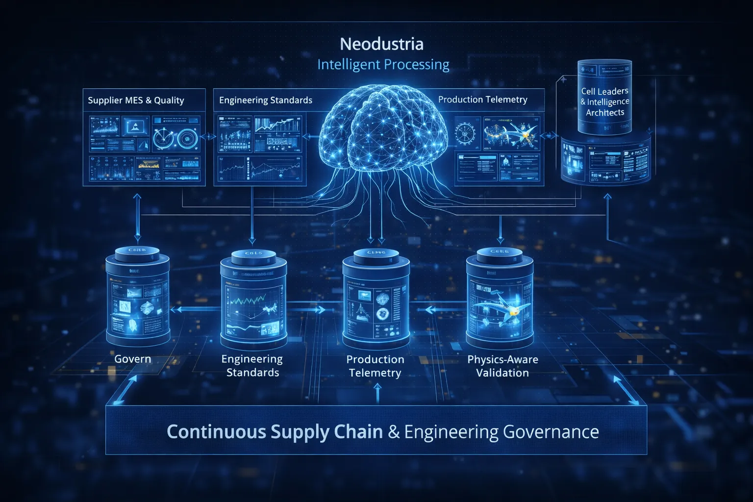 Continuous supply chain & engineering governance diagram
